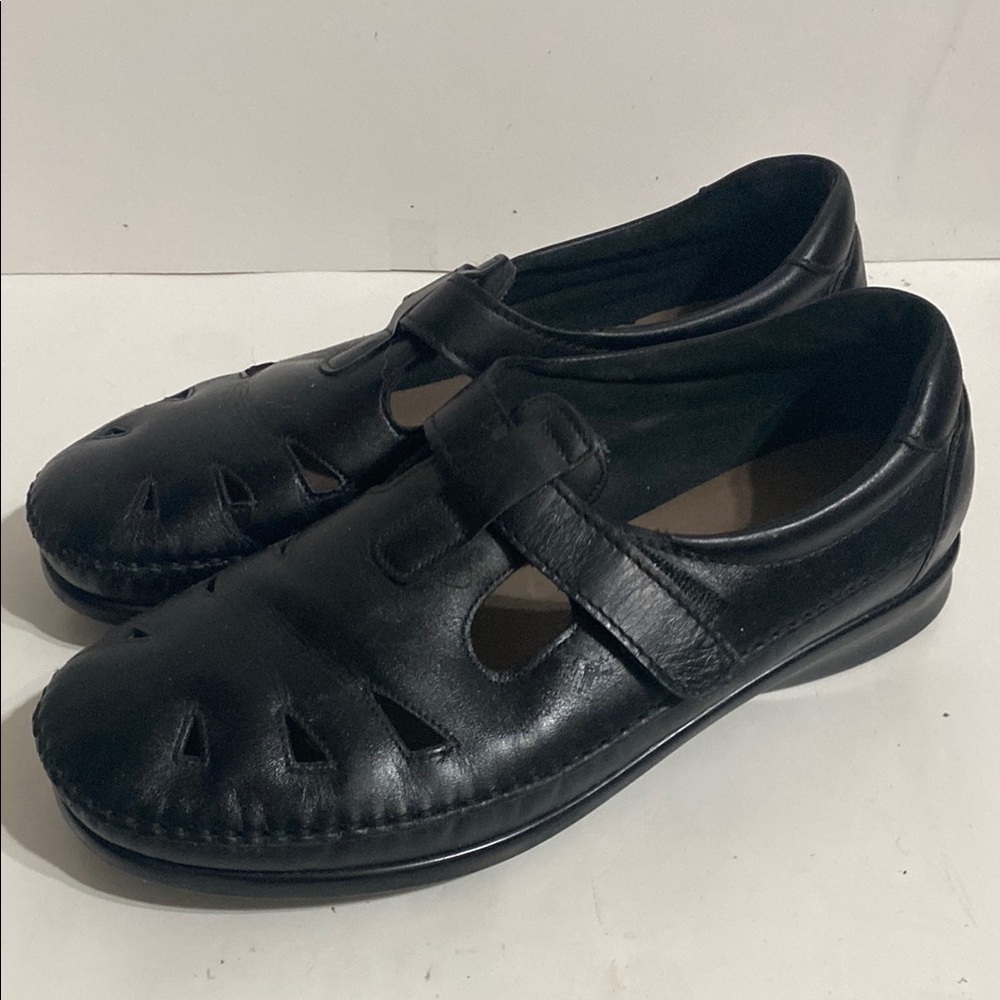 Women's SAS TriPad Comfort Mary Jane Shoes Black Leather Size 11